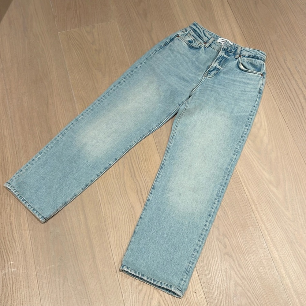 Preston baggy, high-rise, cuffed straight reformation jeans